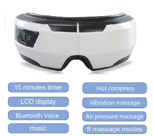 Smart Eye Massager with Heat, Vibration & Bluetooth Music
